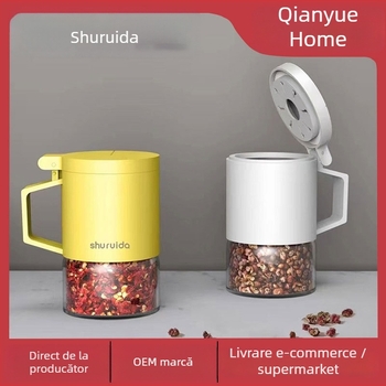 Recipient de condimente din sticlă, etanșare la umezeală, design minimalist, 300 ml, OEM disponibil
