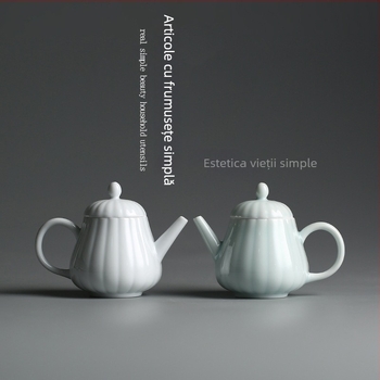 Ceainic Celadon cu glazură ceramică, mic ceainic pentru birou