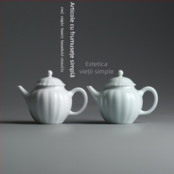 Ceainic Celadon cu glazură ceramică, mic ceainic pentru birou
