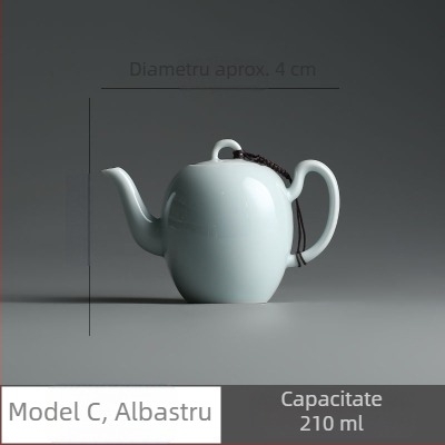Ceainic Celadon cu glazură ceramică, mic ceainic pentru birou