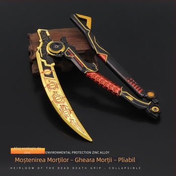 Model APEX Legends Revenant Death Grip Scythe, pliabil și demontabil, din aliaj