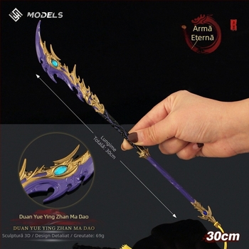 Model metalic de armă pentru jocuri — sabie cu skin «Luna ruptă»