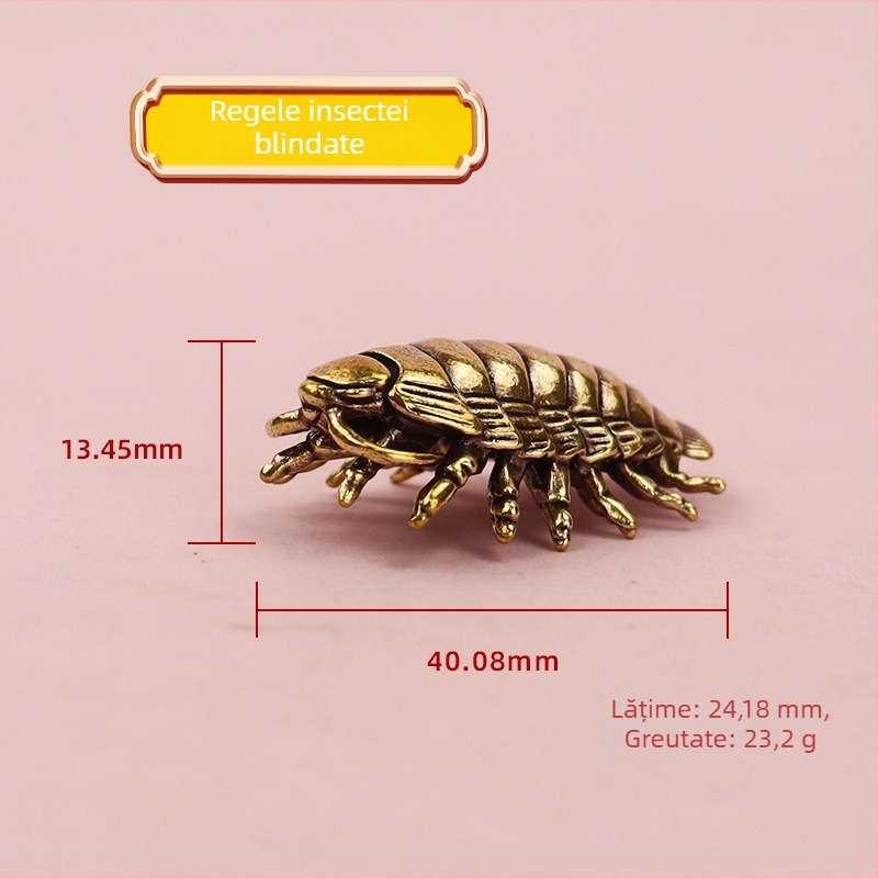 Figurină din alamă, insectă – artă decorativă culturală și creativă pentru casă și colecții