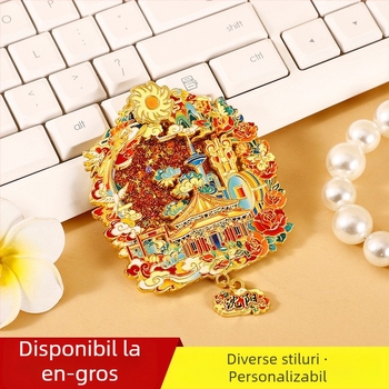 Noul magnet de frigider din aliaj de zinc, suvenir de oraș, cadou creativ