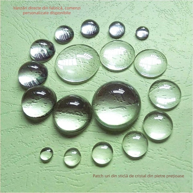 Sferă de cristal, semicerc decorativ cu design creativ – decor din sticlă, cadou și suvenir pentru decorul școlar