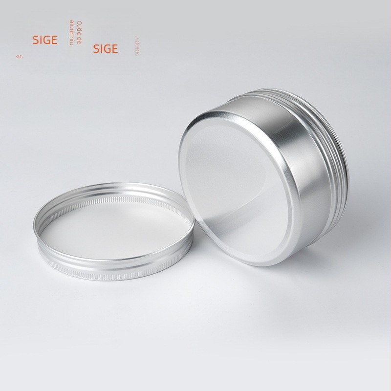 200 g Cutie din aluminiu sigilată, argintie – Ceară auto, Săpun cu ulei de cal, Cremă cosmetică în cutie metalică