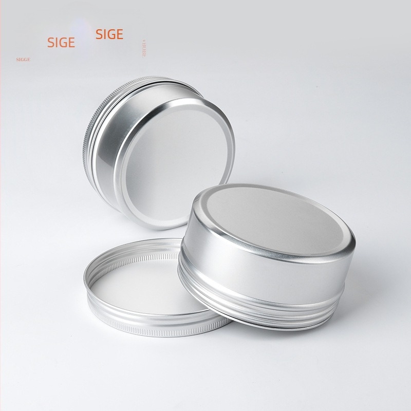200 g Cutie din aluminiu sigilată, argintie – Ceară auto, Săpun cu ulei de cal, Cremă cosmetică în cutie metalică