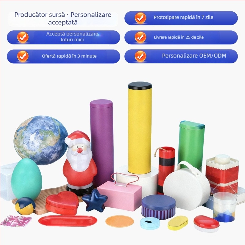 Cutie metalică octagonală, în formă de floare, pentru biscuiți și produse de patiserie, sigilată împotriva umezelii