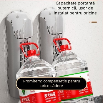 Suport din plastic pentru bețișoare cu drenaj, organizator de bucătărie cu capac, montat pe perete