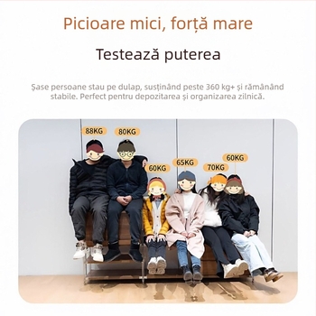 Raft de depozitare din lemn, cu 3 etaje, pe podea, cu roți, pentru sub mașina de spălat – bucătărie și casă
