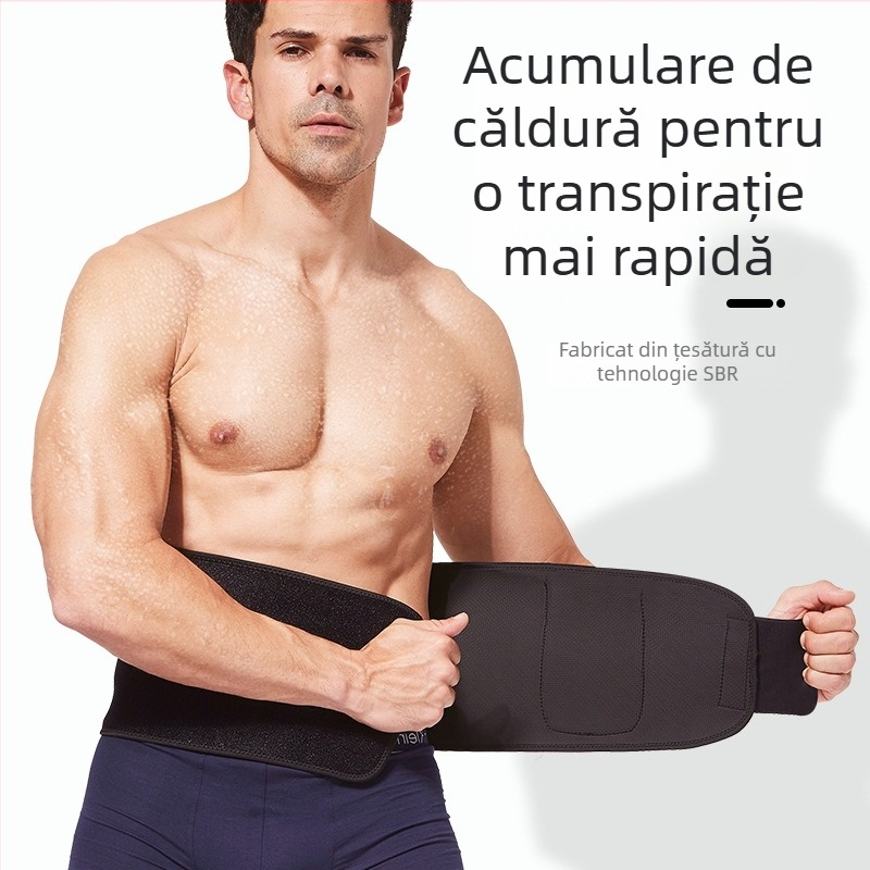 Feiyali centură de talie pentru fitness, unisex, care modelează abdomenul și încurajează transpirația în timpul alergării, curea lată de vară