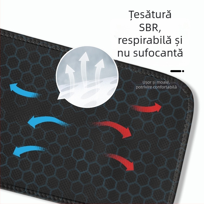 Feiyali centură de talie pentru fitness, unisex, care modelează abdomenul și încurajează transpirația în timpul alergării, curea lată de vară