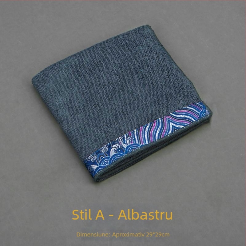 Cloud Brocade Țesut pentru ceai, prosop pătrat absorvent, masă de ceai îngroșată, prosop mare pentru ceainic, stil Zen japonez