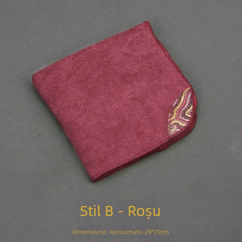 Cloud Brocade Țesut pentru ceai, prosop pătrat absorvent, masă de ceai îngroșată, prosop mare pentru ceainic, stil Zen japonez