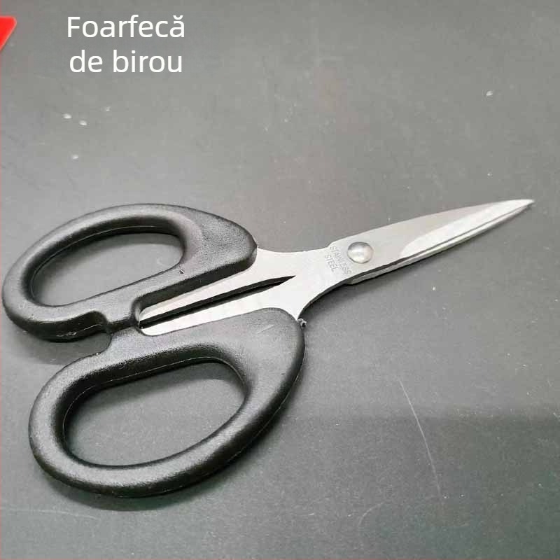 Foarfece de pescuit din oțel inox, ambalaj pe card, pentru birou și școală