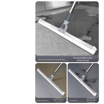 Ștergător din silicon pentru baie, racletă pentru podea pentru suprafețe din sticlă, mop pentru păr