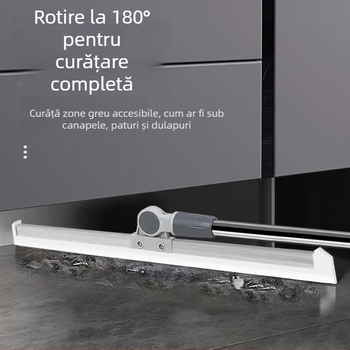 Ștergător din silicon pentru baie, racletă pentru podea pentru suprafețe din sticlă, mop pentru păr
