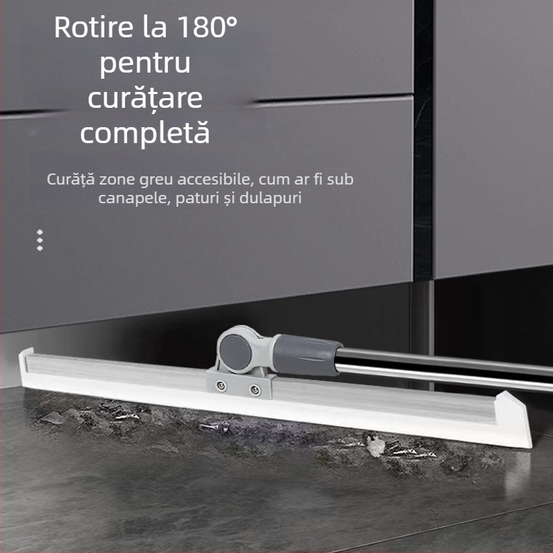 Ștergător din silicon pentru baie, racletă pentru podea pentru suprafețe din sticlă, mop pentru păr