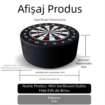 Jucărie dard EVA din spumă, mini tablă de darts, suport pentru săgeți de spumă, țintă pentru aruncare în interior