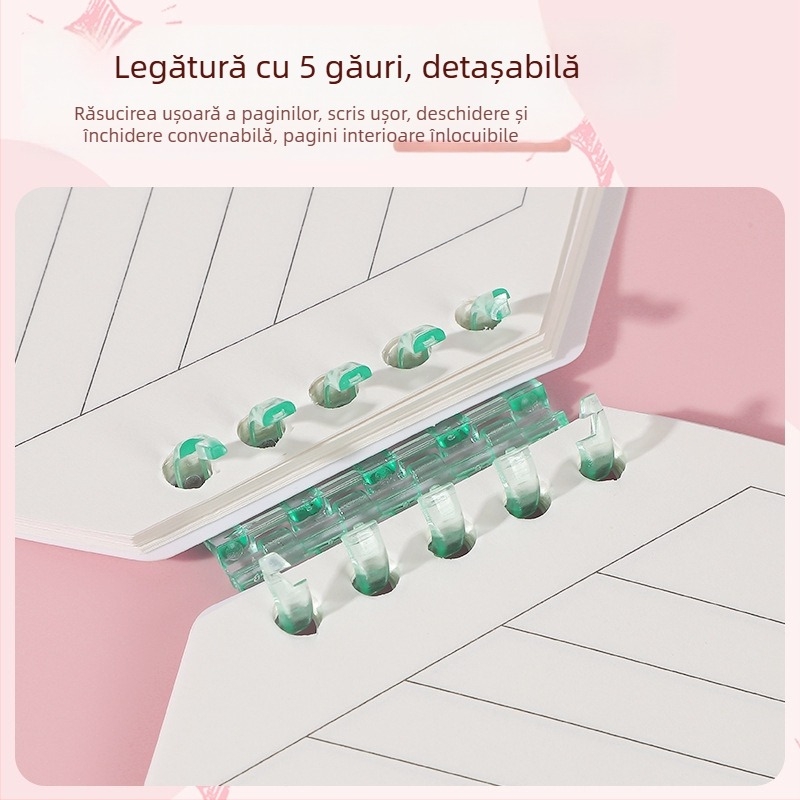 Jurnal B5 cu spirală, planificator detașabil și foi detașabile