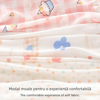 Chiloți pentru fete din Ice Silk, pentru faza de creștere, vară, stil subțire, boxeri pentru copii 3-8 ani.