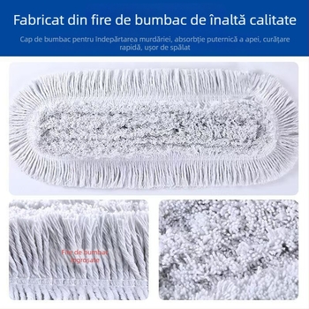 Mop mare pentru praf cu atașament prin șurub pentru suprafețe mari, mop industrial de curățenie pentru atelierele fabricii