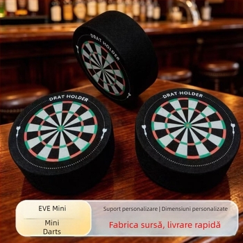 Tabla de darts de birou mini cu burete EVA — țintă durabilă și tavă de depozitare