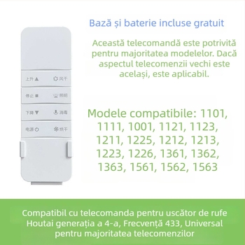 Telecomandă pentru uscător electric inteligent cu ridicare automată Haotaitai/Taitai Le Oupai, generația a patra și a cincea