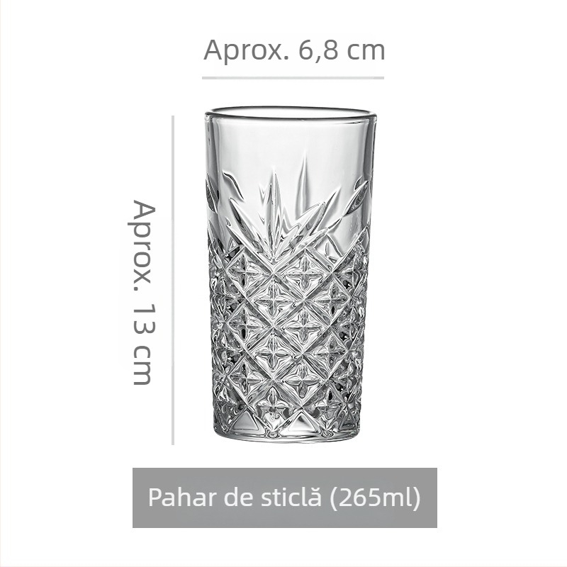 Pahar premium pentru whisky – versatil pentru whisky, vin, bere, apă, cafea și ceai de fructe, capacitate 301–400 ml