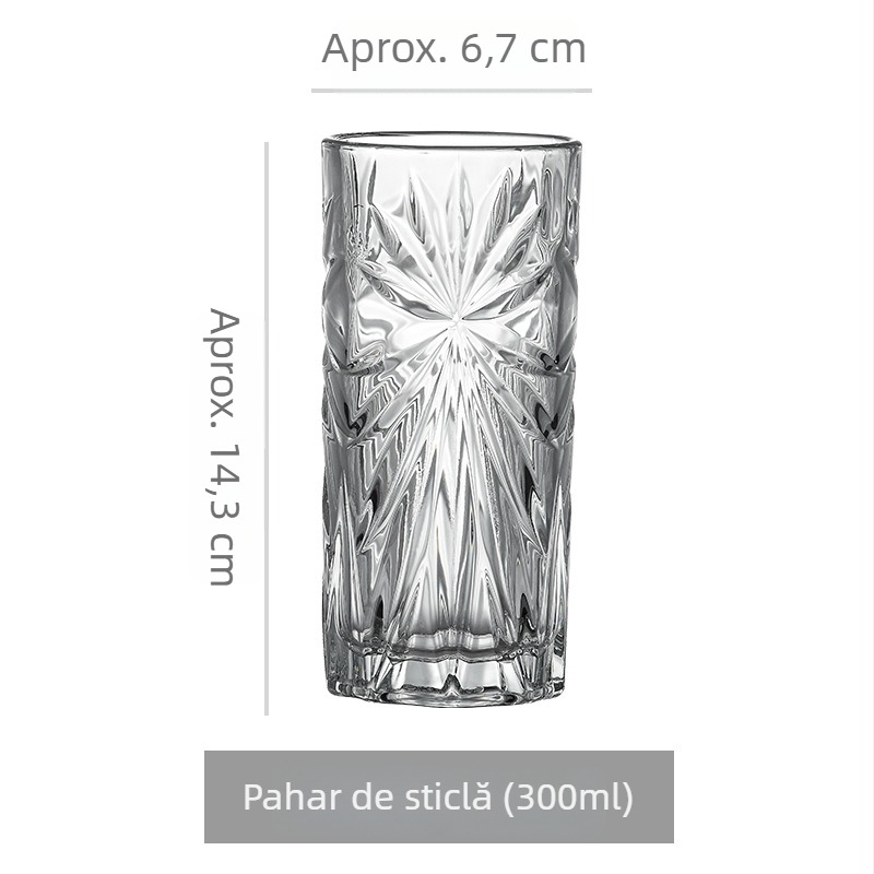 Pahar premium pentru whisky – versatil pentru whisky, vin, bere, apă, cafea și ceai de fructe, capacitate 301–400 ml