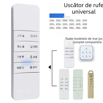 Telecomandă pentru uscător inteligent cu ridicare automată, generațiile 2–4, compatibil cu Haotaitai, Taitaileou și Pai.