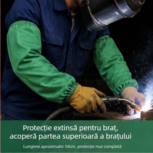 Manșete de sudură ignifuge, protecție durabilă și respirabilă, ideale pentru vară, protecție împotriva scânteilor și stropilor