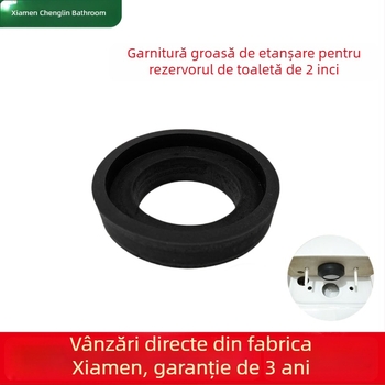 Inel etanș cu spumă pentru rezervorul de toaletă, 2 inch, design divizat, potrivit pentru toalete tip squat și standard