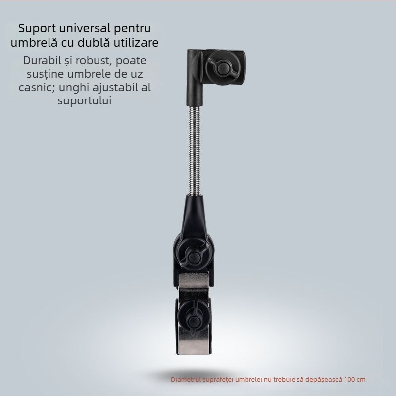 Suport pentru umbrelă pentru cărucior, suport umbrelă pentru camping sau mașină, clips umbrelă pentru pescuit