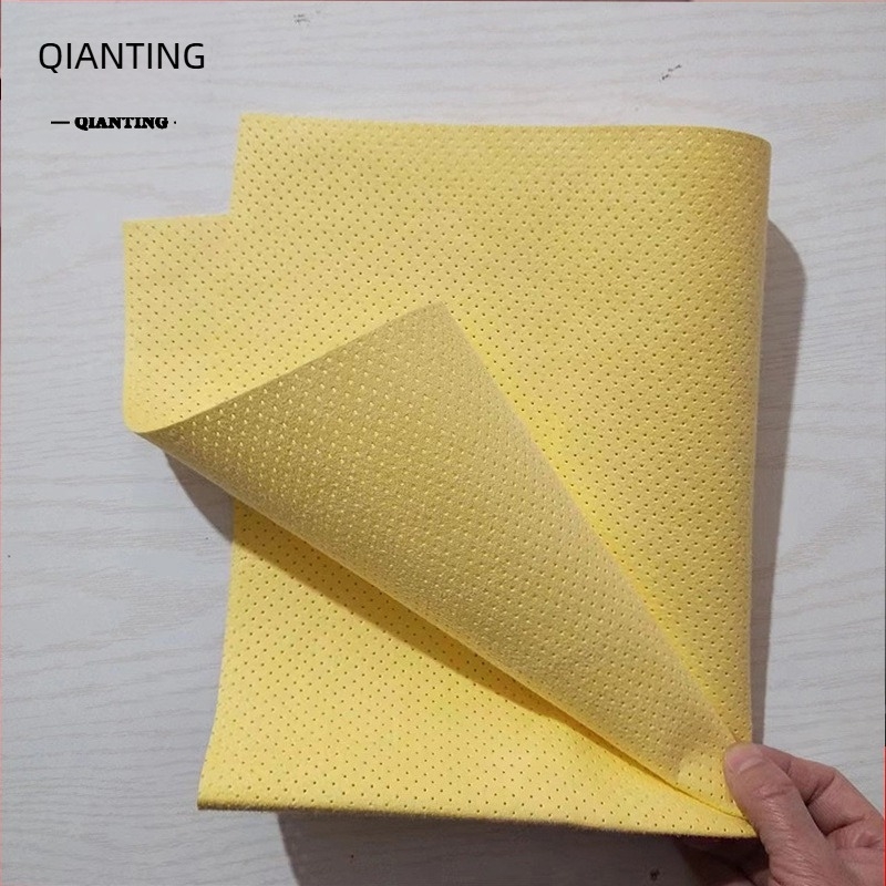 Prosop de curățare auto din microfibră perforat, gros, absorbant, fără urme, textură piele de cerb imitând mătasea insulei, cârpă magică