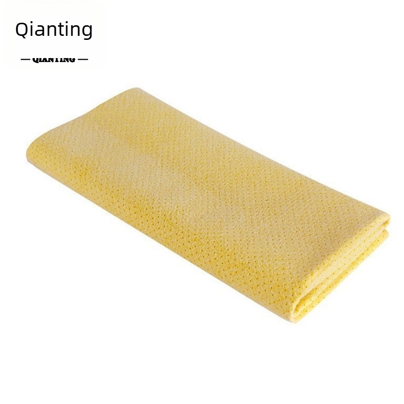 Prosop de curățare auto din microfibră perforat, gros, absorbant, fără urme, textură piele de cerb imitând mătasea insulei, cârpă magică