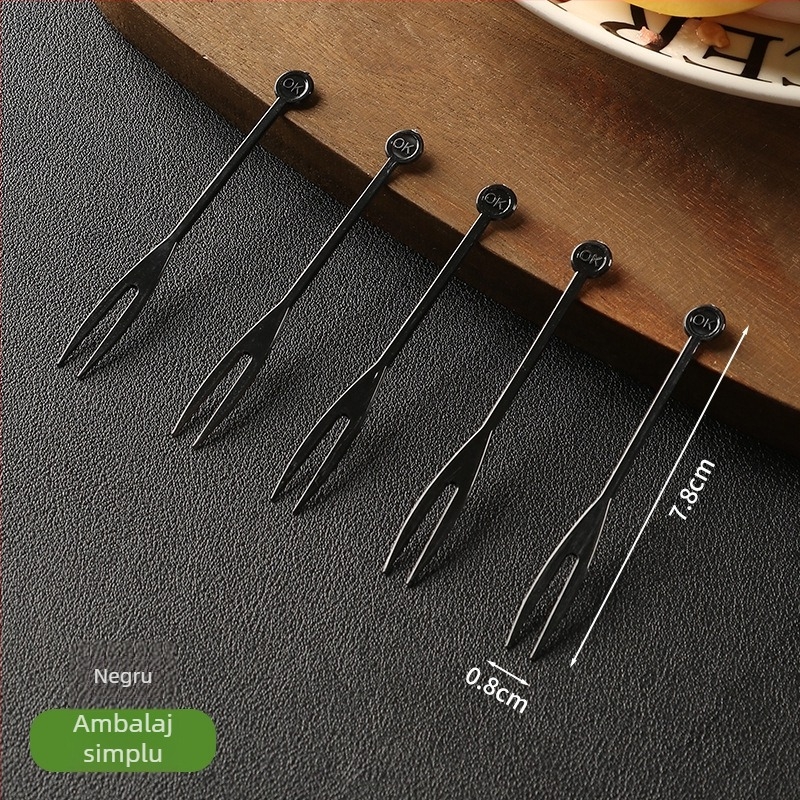 Bețișoare de fructe de unică folosință din bambus, bețe cu flori, furculițe pentru fructe, bețe pentru sushi și cocktailuri
