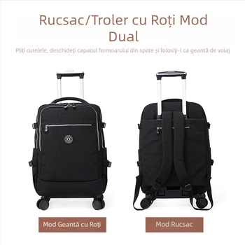 Rucsac de voiaj cu roți universale, model nou, capacitate 20–35 L, pliabil, pentru călătorii, unisex