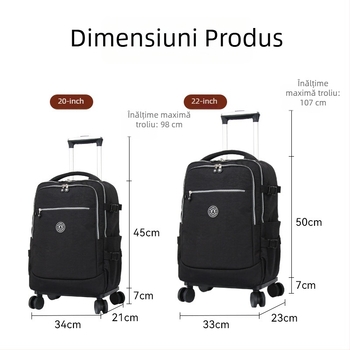 Rucsac de voiaj cu roți universale, model nou, capacitate 20–35 L, pliabil, pentru călătorii, unisex