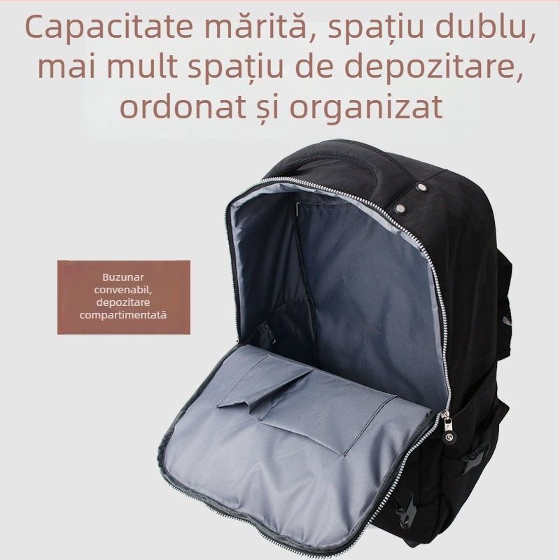 Rucsac de voiaj cu roți universale, model nou, capacitate 20–35 L, pliabil, pentru călătorii, unisex