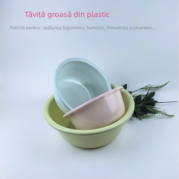 Vas de plastic pentru uz casnic, bazin mare pentru spălat haine, bazin mic pentru elevi, bazin pentru bebeluși, bazin pentru spălat picioare