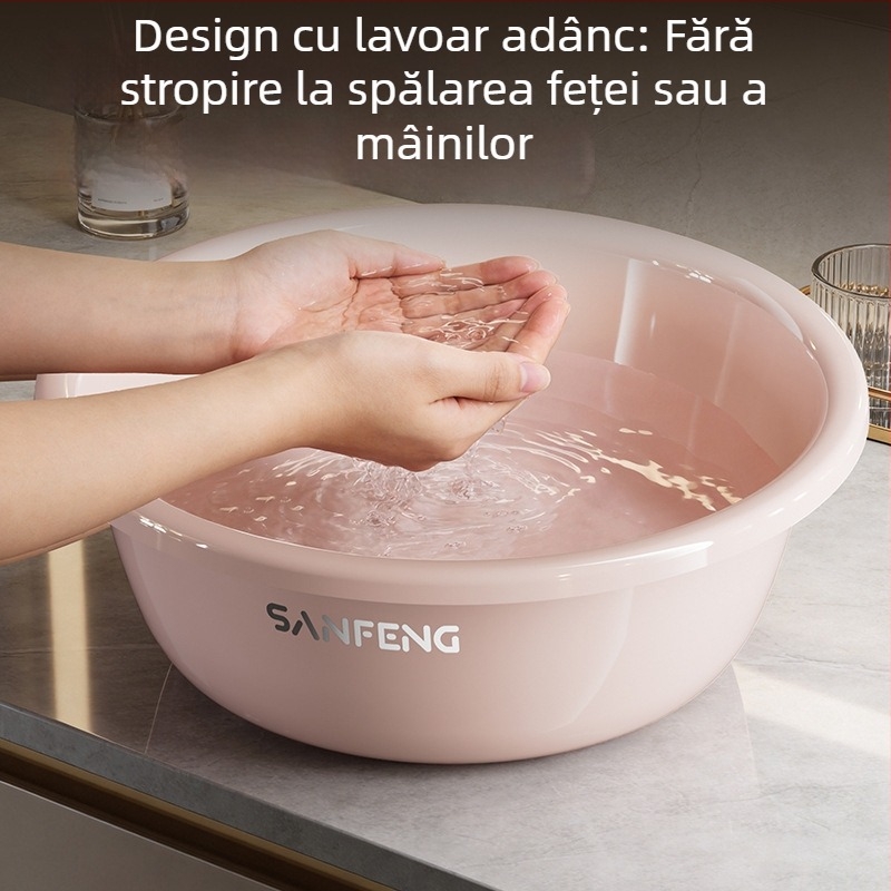 Set de bazine de spălat pentru față: mare, mediu și mic — pentru casă, bebeluș și cămine studențești