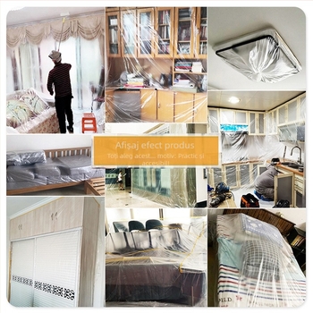 Husă de protecție împotriva prafului din țesătură pentru pat și mobilier, protecție pentru dormitor, folie plastică de unică folosință