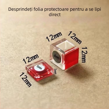 Închizător de ușă din acril transparent, cu magnet și mărgele din plastic crystal autoadezive