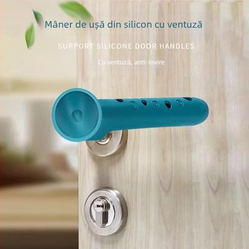 Husă din silicon pentru mâner de ușă – protecție antișoc pentru ușile de baie și dormitor, anti-static, îngroșat
