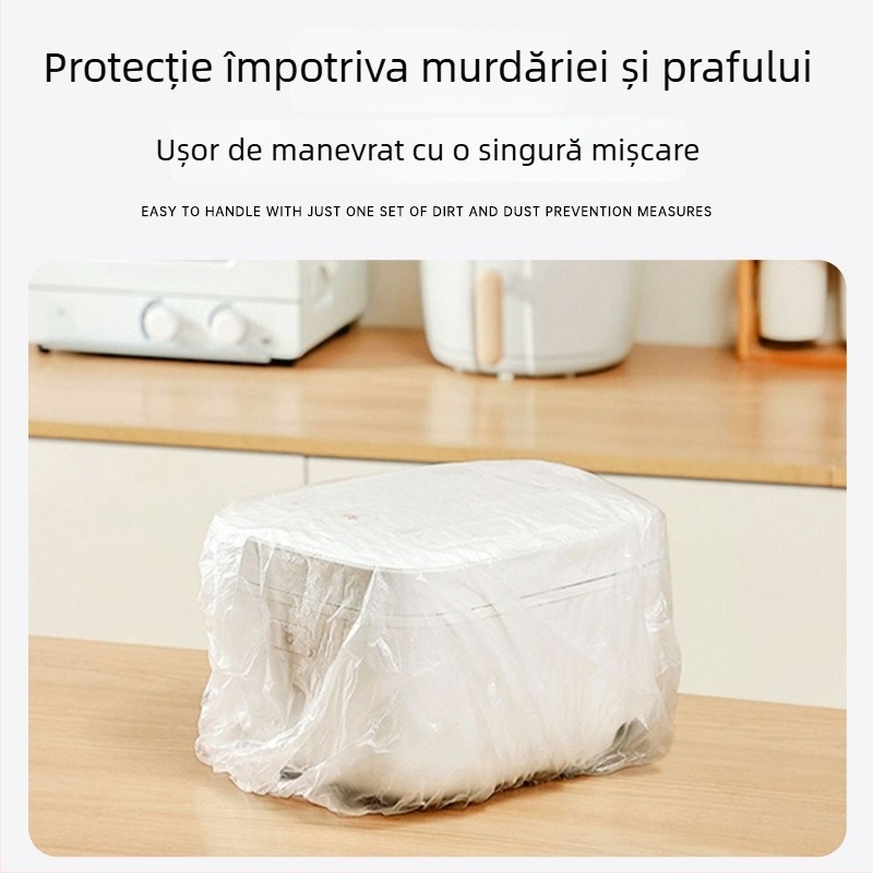 Protecție de praf de unică folosință pentru uz casnic, extra-large, din PE, pentru rice cooker și cuptor cu microunde