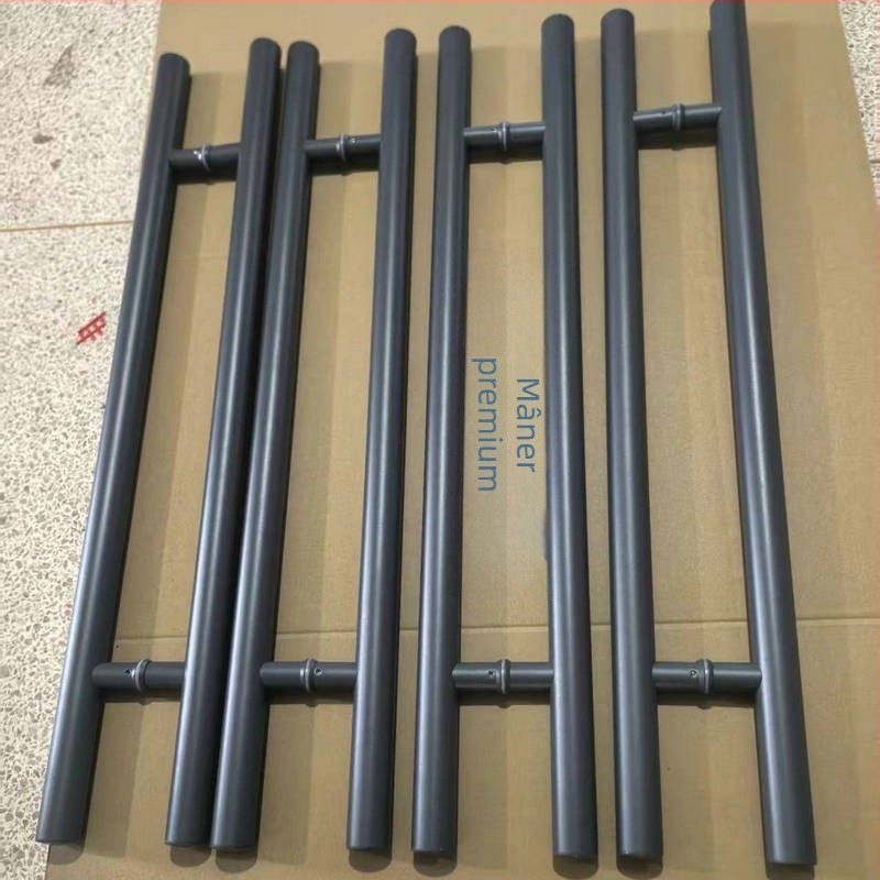 Mâner pentru ușă din aliaj de aluminiu pentru sticlă, pentru uși glisante, fără cadru, îngroșat