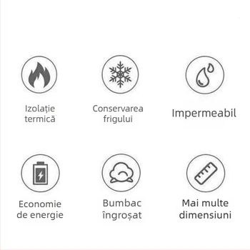 Acoperire izolatoare pentru congelator, grosime mare, economie de energie, protecție termică, acoperire impermeabilă pentru înghețată, protecție împotriva prafului