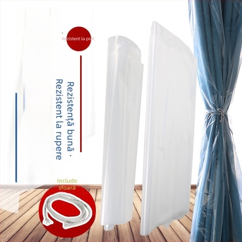 Protecție de praf de unică folosință pentru perdele și ferestre erker, anti-zgârieturi de la pisici, husă protectoare din plastic transparent, groasă, pentru uz casnic