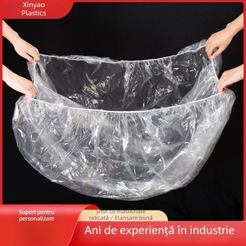 Geantă pătrată anti-praf pentru echipamente, mare, cu șnur elastic, bază pătrată, material PE